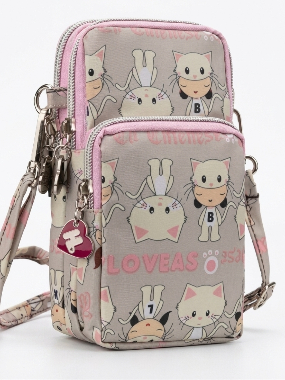 Crossbody Bag Phone Sleeve Concert Venue Festival Adjustable Strap Arm Wrist NWT